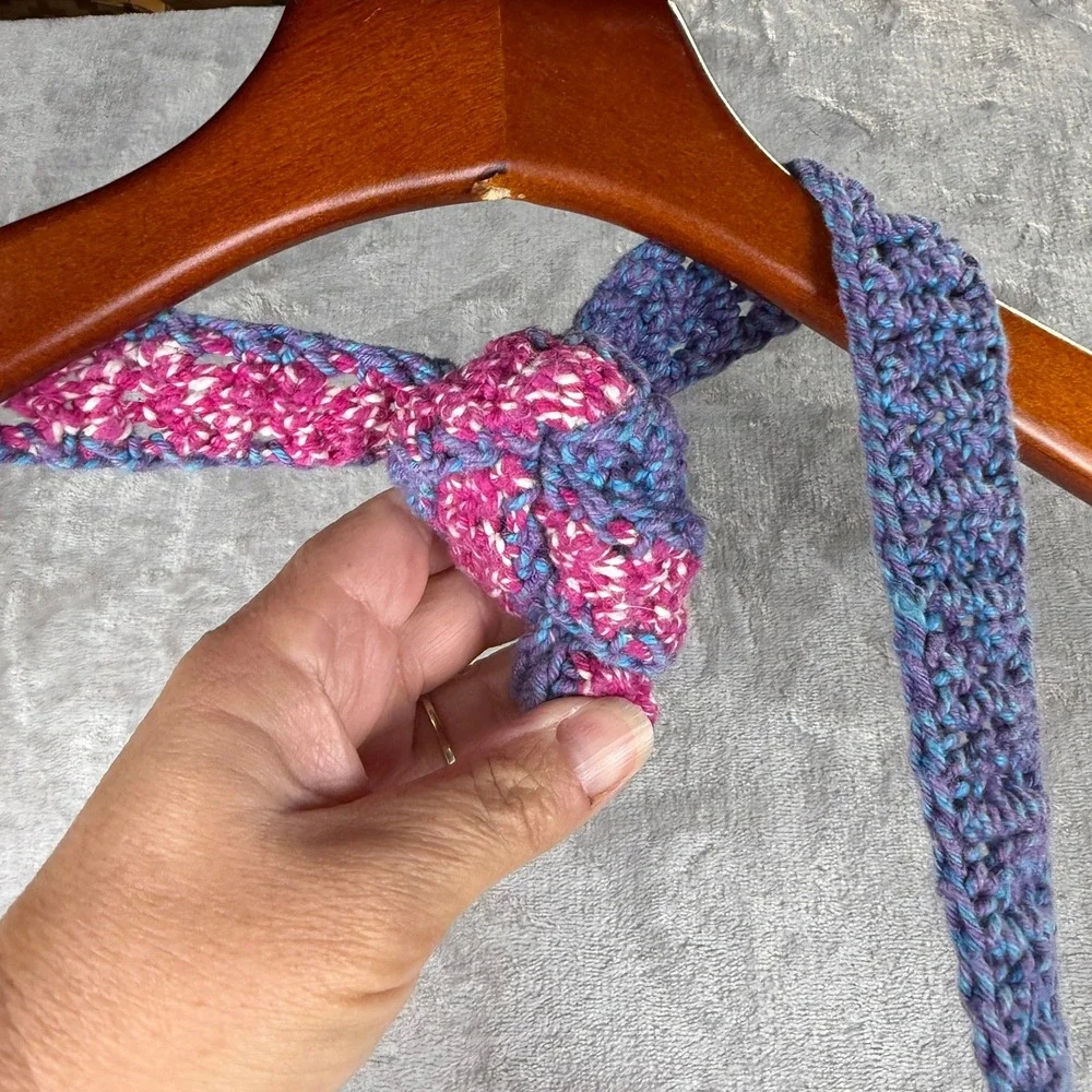 Festival‎ Indie Crochet Boho Hobo Bag Geometric Zipper Closure Festival